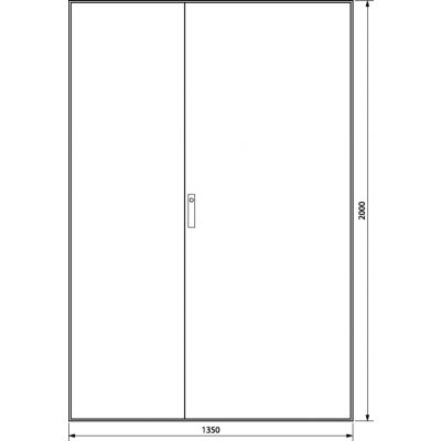 univers Obudowa stojąca IP41 kl.I 1350x2000x400mm RAL7035 FG25WE HAGER (FG25WE)