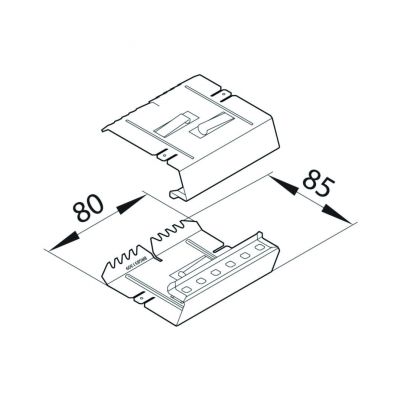 tehalit.BRS Łącznik podstawy 85x130 BRS851309 HAGER (BRS851309)