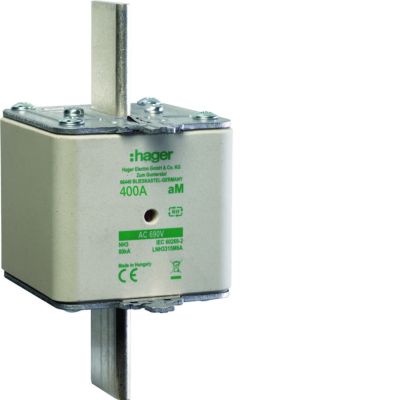 Wkładka bezp. nożowa NH3 wsk.podw. uchwyt nieiz. aM 400A 690VAC LNH3400M6A HAGER (LNH3400M6A)