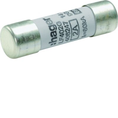 Wkładka bezpiecznikowa cylindryczna CH-14 14x51mm gG 2A 500VAC LF402G HAGER (LF402G)