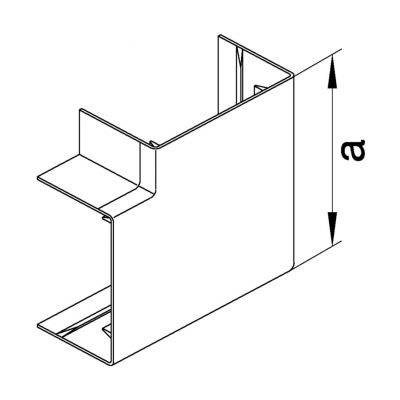 tehalit.LF/LFF Kąt płaski 60x110mm, jasnoszary HAGER (LFF6011057035)