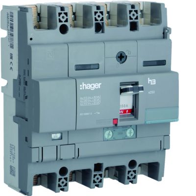 Wyłącznik mocy x250 4P N50% 40kA 250A TM HNB252H HAGER (HNB252H)