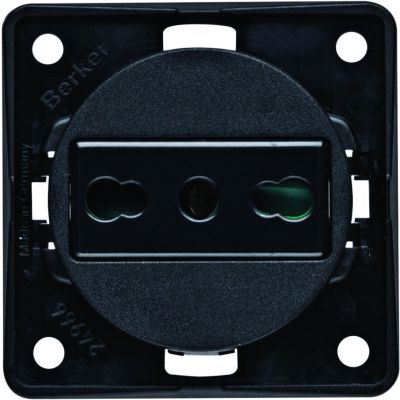 BERKER Integro Flow Gniazdo z uziemieniem Włochy cz 962512503 HAGER (962512503)