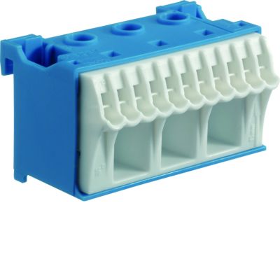 QuickConnect Blok samozacisków neutralny niebieski 3x16 +11x4mm2 szer. 60mm KN14N HAGER (KN14N)