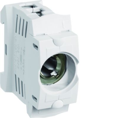 Gniazdo bezp. z tworzywa D01/1 E14 1P SIS 16A 400VAC TS35 zac.kl. 35mm2 LD042 HAGER (LD042)