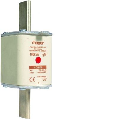 Wkładka bezp. nożowa NH2 wsk.podw. uchwyt nieiz. gTr 144A 400VAC LNH20144M4T HAGER (LNH20144M4T)