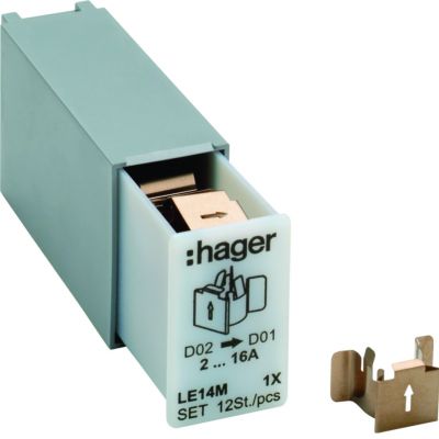 Sprężyna redukcyjna do szufladek L7xM dla bezpieczników D01 12szt. LE14M HAGER (LE14M)