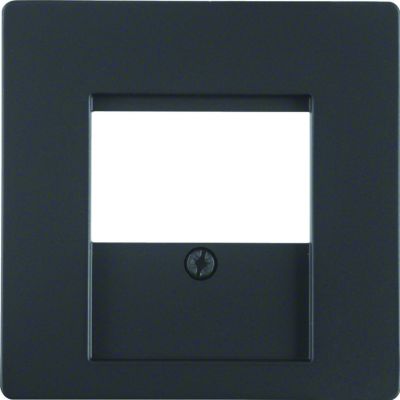 BERKER Q.x Płytka czołowa do gniazda głośnikowego antracyt aksamit 6810336086 HAGER (6810336086)