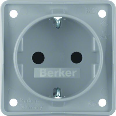 Integro Gniazdo bez uziemienia antracyt mat mechanizm 961842505 947792506 HAGER (947792506)