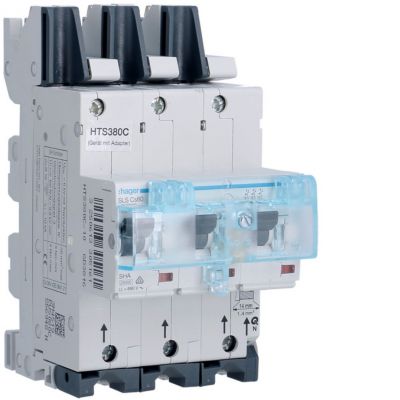 MCB SLS Wyłącznik nadprądowy selektywny 3P Cs 80 A szyny Cu 40-12x5/10mm HTS380C HAGER (HTS380C)