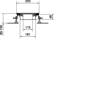tehalit.BK Kanał współpoziomy wanna stalowa BKWD 200x(60-100)mm stal BKWD200060 HAGER (BKWD200060)