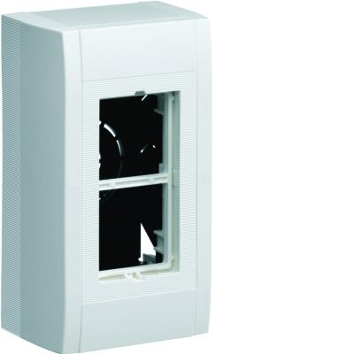tehalit.LPT Puszka instalacyjna natynkowa pusta 2xgn (1x2) 45x45mm biały LPT02H HAGER (LPT02H)