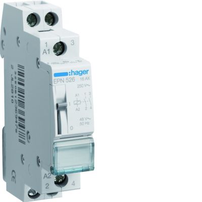 Przekaźnik bistabilny 48VAC/24VDC 2Z 16A EPN526 HAGER (EPN526)