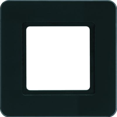 Q.7 Ramka 1-krotna do modułu podświetlenia LED, szkło, czarne (10116176)