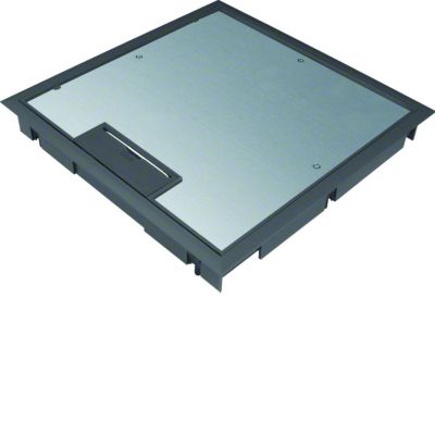 tehalit.VE-EE Pokrywa uchylna płytki montaż Q08 294X294 5mm czarny PA KDQ08059005 HAGER (KDQ08059005)