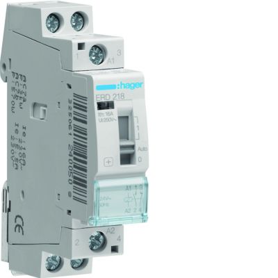 Przekaźnik instalacyjny 24VAC 1Z+1R 16A ERD218 HAGER (ERD218)
