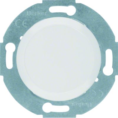 BERKER 1930/Glas Zaślepka z elementem centralnym biały 67100920 HAGER (67100920)