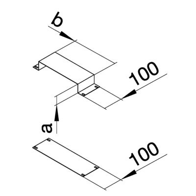 tehalit.UK Element do dopasowania długości 190x28mm stal UKM190280 HAGER (UKM190280)