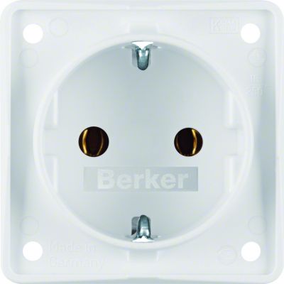BERKER Integro Flow Gniazdo SCHUKO biały 947782502 HAGER (947782502)