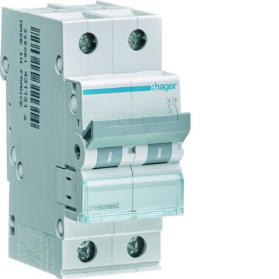 MCB Wyłącznik nadprądowy 6kA 2P C 4A MCN204E HAGER (MCN204E)