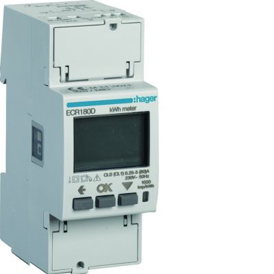 agardio.measure Licznik energii elektrycznej 1-fazowy, 80A 2M, Modbus, MID (ECR180D)