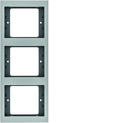 BERKER K.5 Ramka potrójna pionowa aluminium 13337003 HAGER (13337003)