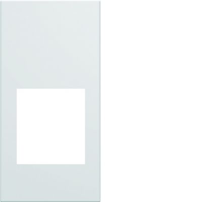 gallery Płytka czołowa pojedyncza do gniazda RJ45 oraz VDI 1M biały HAGER (WXD201B)