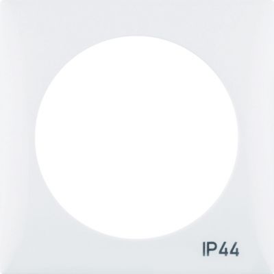 Integro Flow Ramka 1-krotna z nadrukiem  IP44  bez uszczelki, biały (918272599)