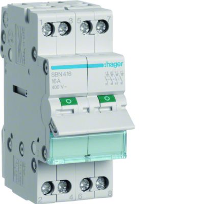 Modułowy rozłącznik izolacyjny 4P 16A 400VAC SBN416 HAGER (SBN416)