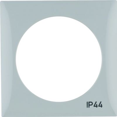 Integro Flow Ramka 1-krotna z nadrukiem  IP44  bez uszczelki, szary (918272597)