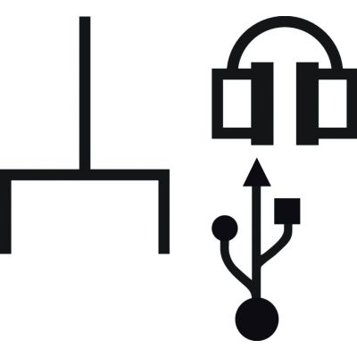 BERKER R.1/R.3 Gniazdo USB/3.5mm audio czarny 3315392045 HAGER (3315392045)