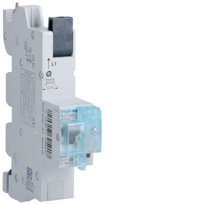 MCB SLS Wyłącznik nadprądowy selektywny 1P Cs 20 A szyny Cu 40-12x5/10mm HTS120C HAGER (HTS120C)