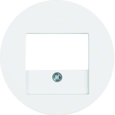 BERKER R.x Płytka czołowa do gniazda głośnikowego i gniazda ładowania USB biały połysk 10382089 HAGER (10382089)