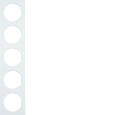 BERKER R.3 Ramka pięciokrotna biała połysk 10152289 HAGER (10152289)