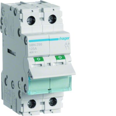 Modułowy rozłącznik izolacyjny 2P 125A 400VAC SBN299 HAGER (SBN299)