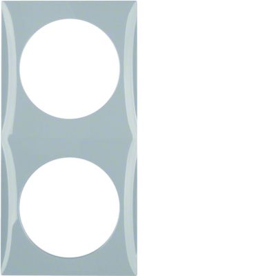 Ramka 2-krotna; szary połysk; Integro Flow 918262507 HAGER (918262507)