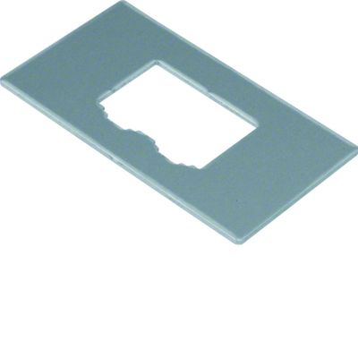 tehalit.GB-EG Płytka montażowa GTVD2/300 2xRJ45 19,5x14,8 aluminium GTVDM032 HAGER (GTVDM032)