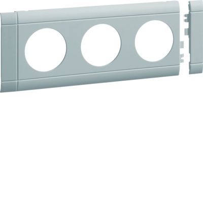 tehalit.WA Maskownica potrójna ABS bezhalogenowy jasnoszary GB080307035 HAGER (GB080307035)