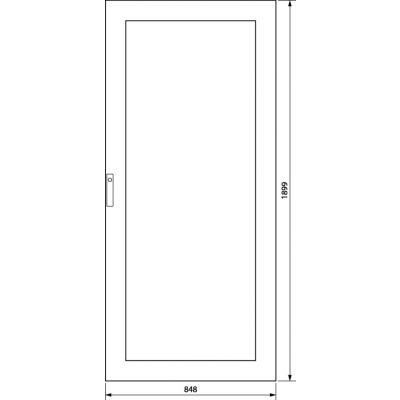 univers Drzwi prawe transparentne IP54 1900x850mm FZ218D HAGER (FZ218D)
