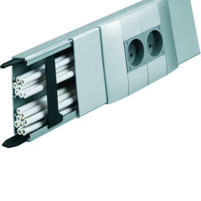 tehalit.LFF Kanał z łącznikami 40x110mm aluminium LFF401100ALU HAGER (LFF401100ALU)