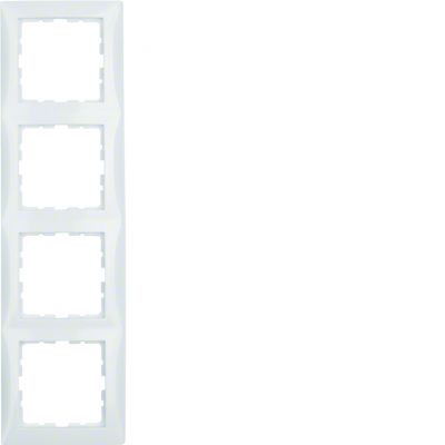 BERKER B.Kwadrat Ramka poczwórna biała 5310148989 HAGER (5310148989)