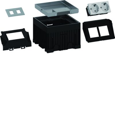 tehalit.VE-EE Zestaw puszka podło-montazowa mini IP30 3kN Q02 144x144 15mm stal (UDKQ02E15)