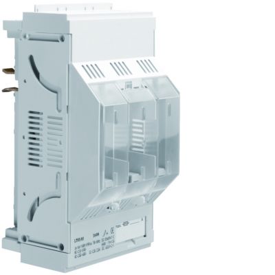 LT podstawa bezpiecz. NH00 3P 160A 690VAC szyny Cu 40mm zaciski klatkowe 95mm2 LT054U HAGER (LT054U)