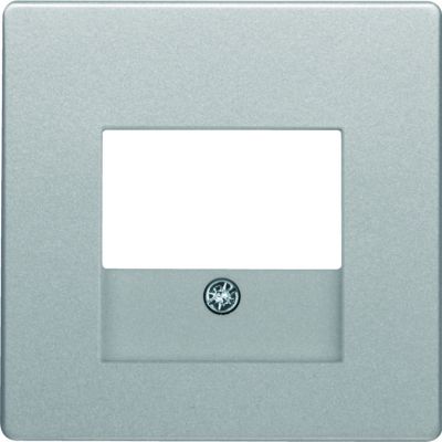 BERKER Q.x Płytka czołowa do gniazda głośnikowego i gniazda USB aluminium aksamit lakierowana 10336084 HAGER (10336084)