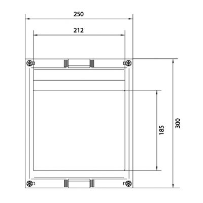 univers N Blok dla szyn zbiorczych poziomych 300x250mm UE21E2B HAGER (UE21E2B)