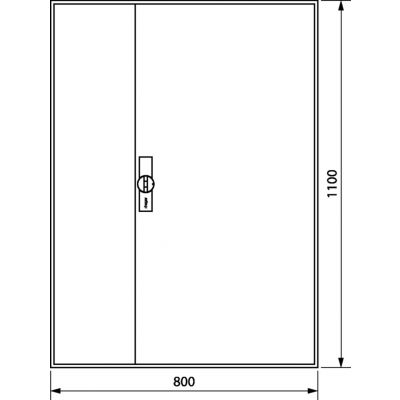 univers Obudowa FW pusta IP44 kl.II 1100x800x160 FWB73D HAGER (FWB73D)