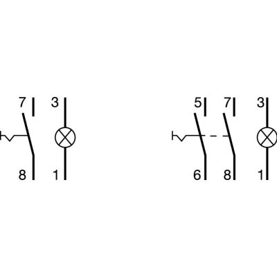 Przełącznik przyciskowy 2NO LED zielona Ith=16A 230VAC SVN433 HAGER (SVN433)