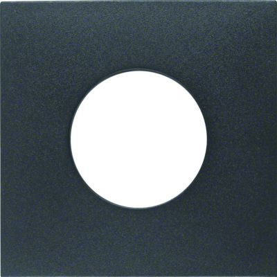 BERKER B.X Płytka czołowa do łącznika i sygnalizatora świetlnego E10 antracyt 11241606 HAGER (11241606)