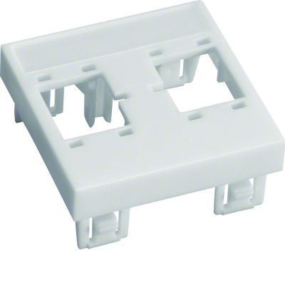 tehalit.VE-EE Płytka czołowa-montażowa 45X45mm 2XRJ45 R&M biały PA GBVDR45 HAGER (GBVDR45)