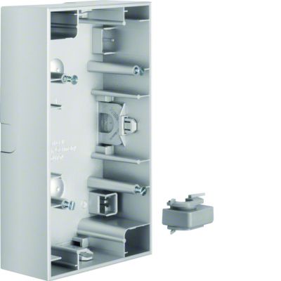 BERKER K.5 Puszka natynkowa podwójna pionowa aluminium 10427003 HAGER (10427003)